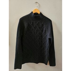 Express Cable Knit Mock Neck Sweater - Men's